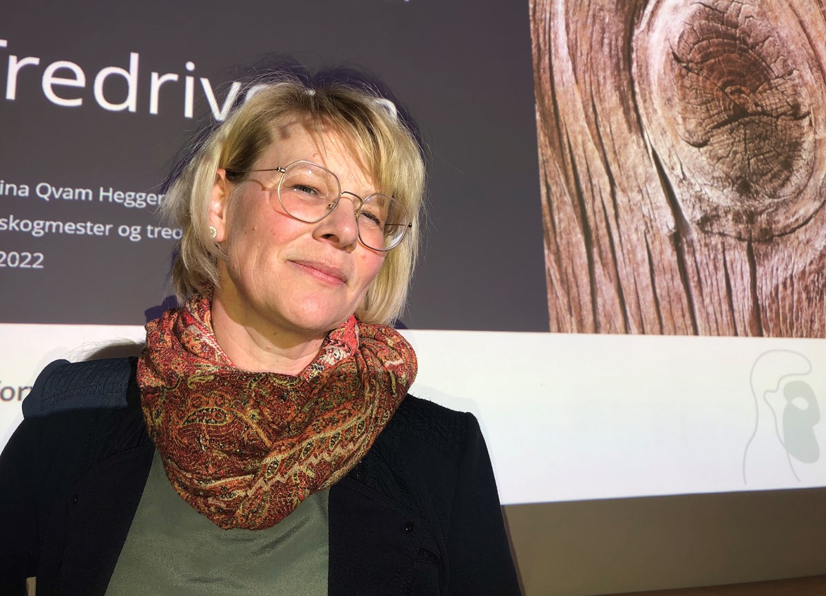 Bilde av Christina Qvam Heggertveit er fylkesskogmester i Møre og Romsdal, og glødende engasjert i arbeidet med å styrke trebaserte næringer. Hun er en såkalt «tredriver» ved Statsforvalteren i Møre og Romsdal.
