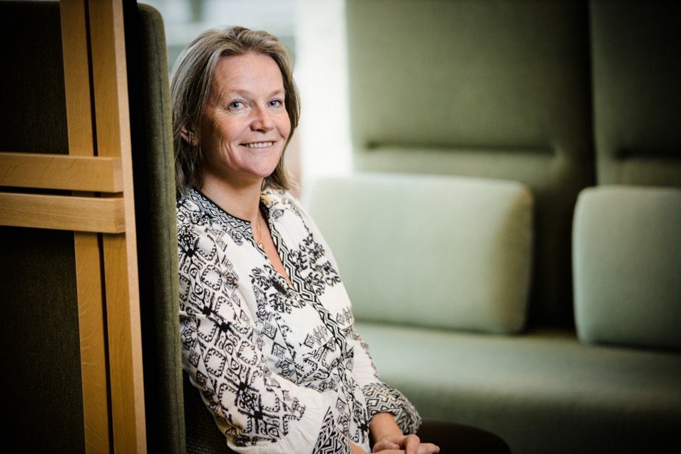 Bilde av daglig leder Norske Trevarer Hilde Widerøe Wibe